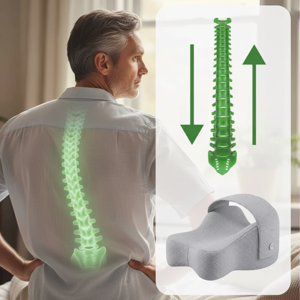 Oreiller orthopédique pour les jambes – Réduit les douleurs au dos, aux hanches et aux genoux